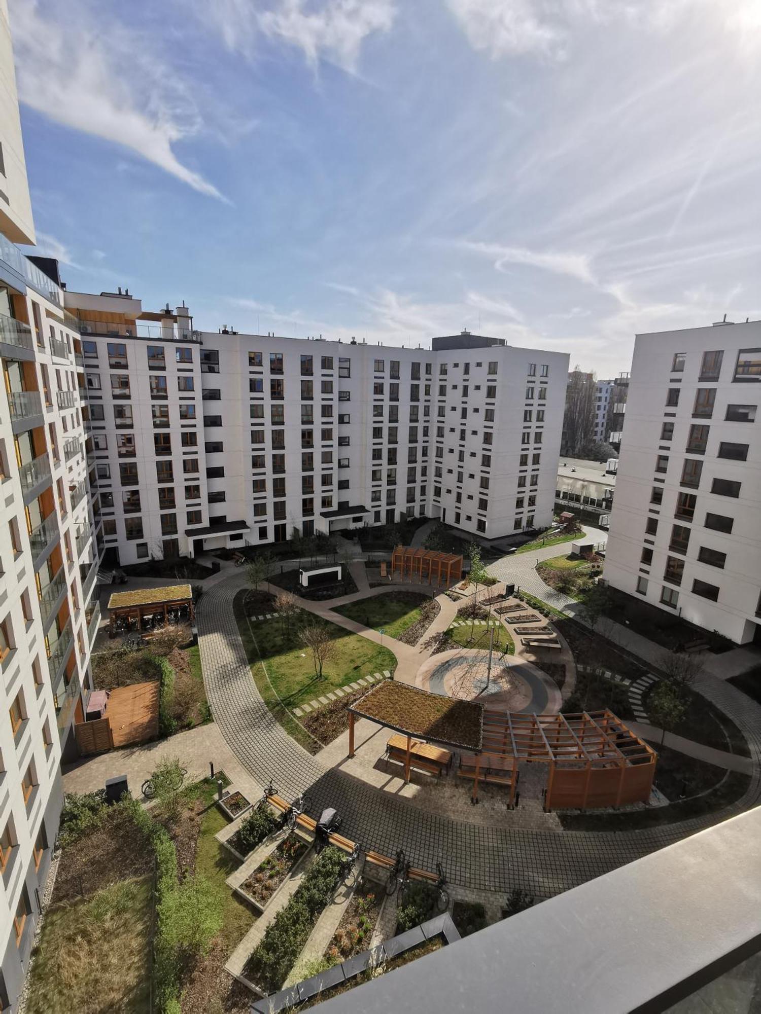 Wola Blue Modern Apartment Warschau Exterior foto